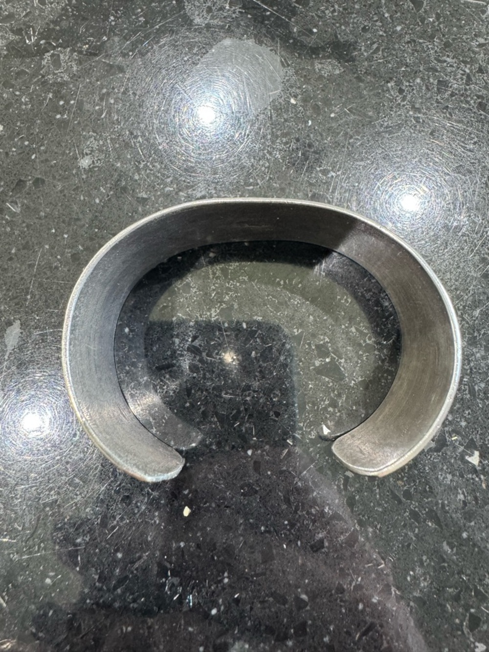 Navajo UITA 36 Stamped Sterling Cuff Bracelet - Picture 4 of 9
